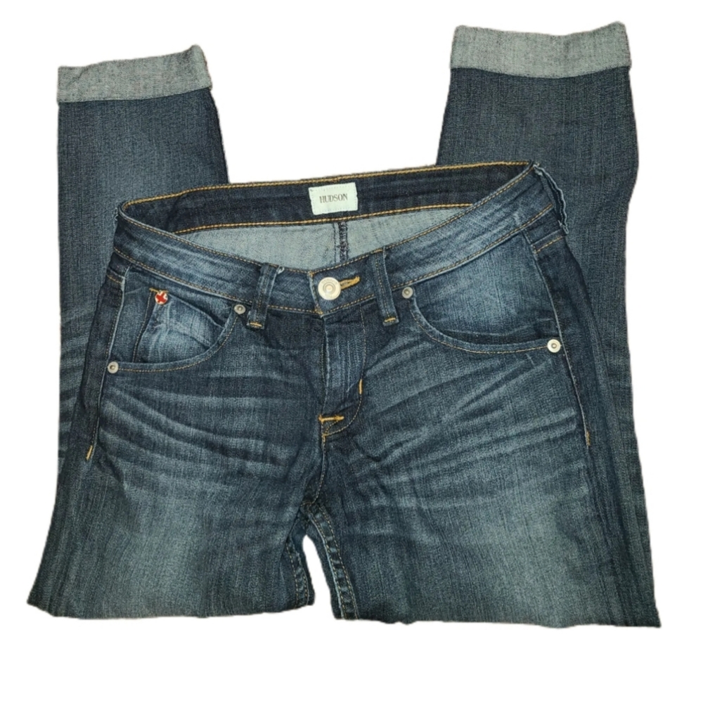 HUDSON BACARA CUFFED STRAIGHT LEG JEANS - Picture 5 of 7